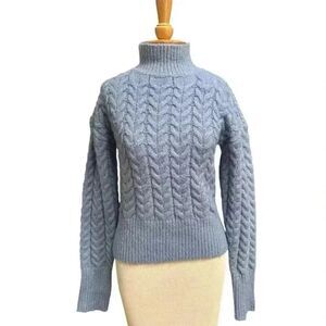 Winter turtleneck sweater periwinkle beautiful soft knit. Kendal & Kylie…